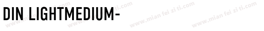 DIN LIGHTMEDIUM字体转换